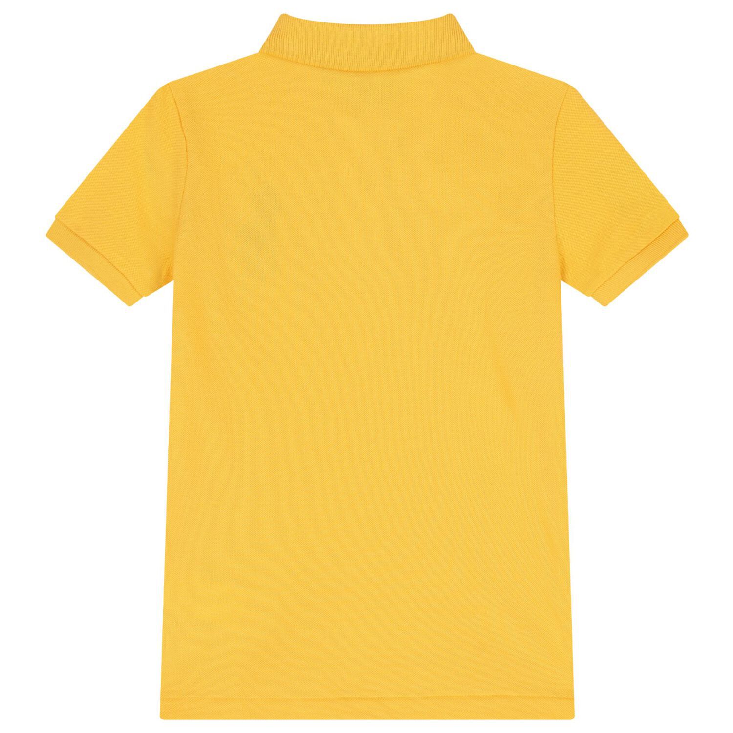 Boys Yellow Logo Polo Shirt, 1, hi-res image number null