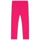 Girls White & Pink Flower Leggings Set, 1, hi-res