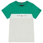 Boys Green & Grey Logo Shorts Set, 2, hi-res