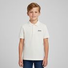 Boys Ivory Logo Polo Shirt, 1, hi-res