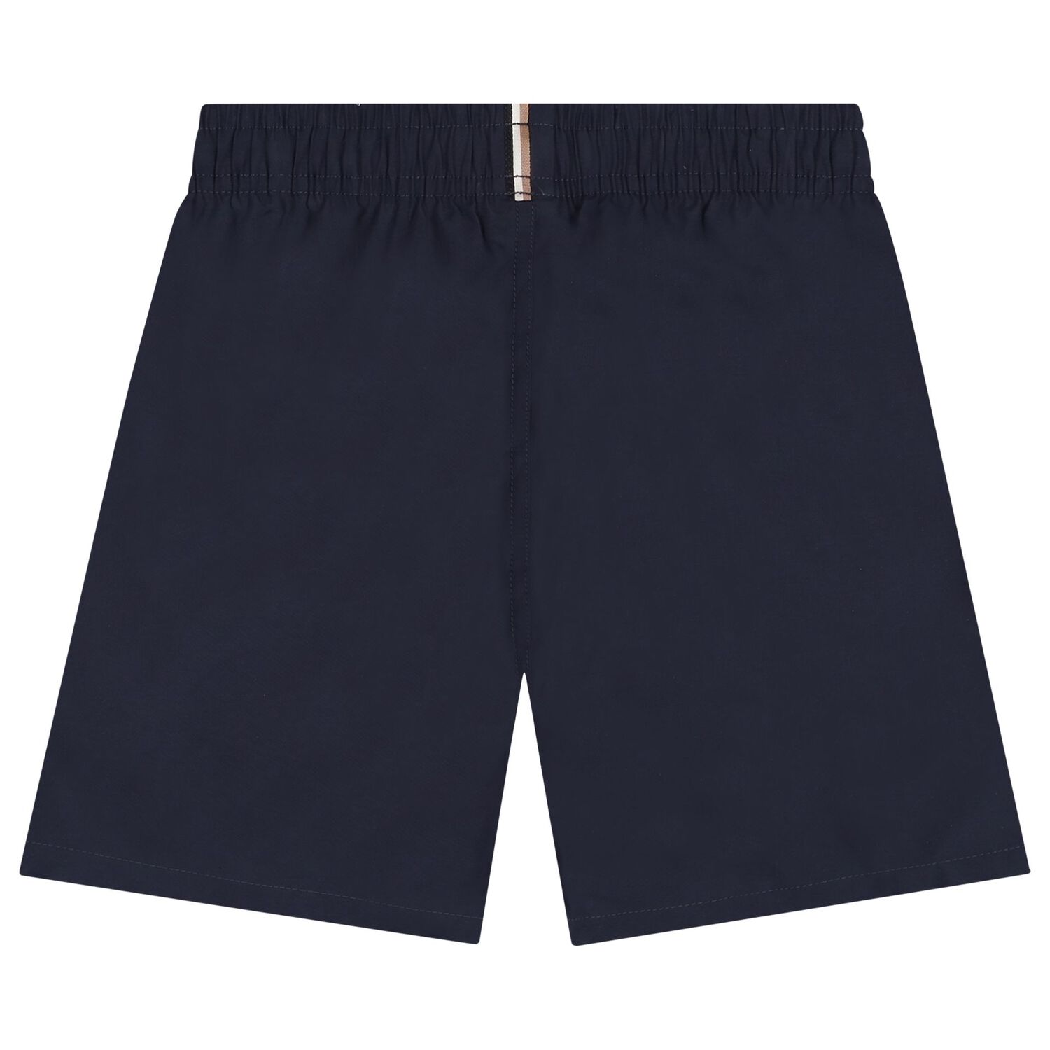 Boys Navy Blue Logo Swim Shorts, 3, hi-res