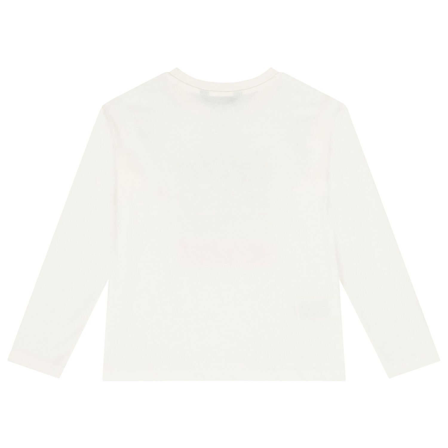 Boys White & Green Long Sleeve Top, 1, hi-res