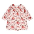 Baby Girls Ivory & Pink Floral Dress, 1, hi-res