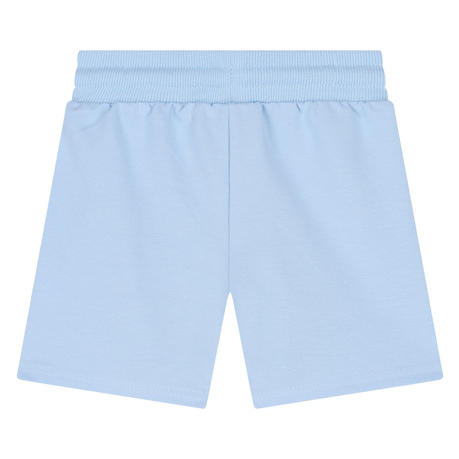 Younger Boys Blue Cotton Jersey Shorts, 4, hi-res