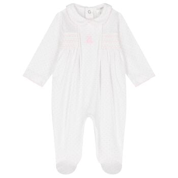 Baby Girls Pink Bunny Babygrow