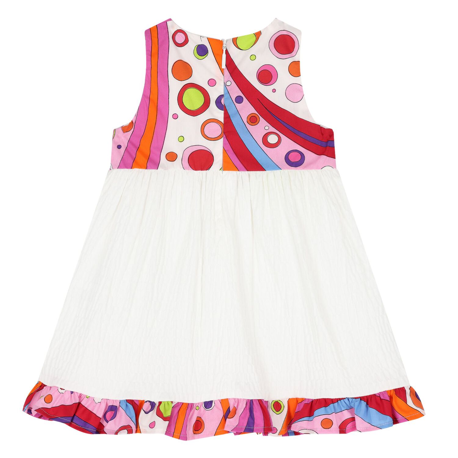 Younger Girls White  Fontane Dress, 1, hi-res