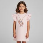Girls Pink Camel Logo Dress, 1, hi-res
