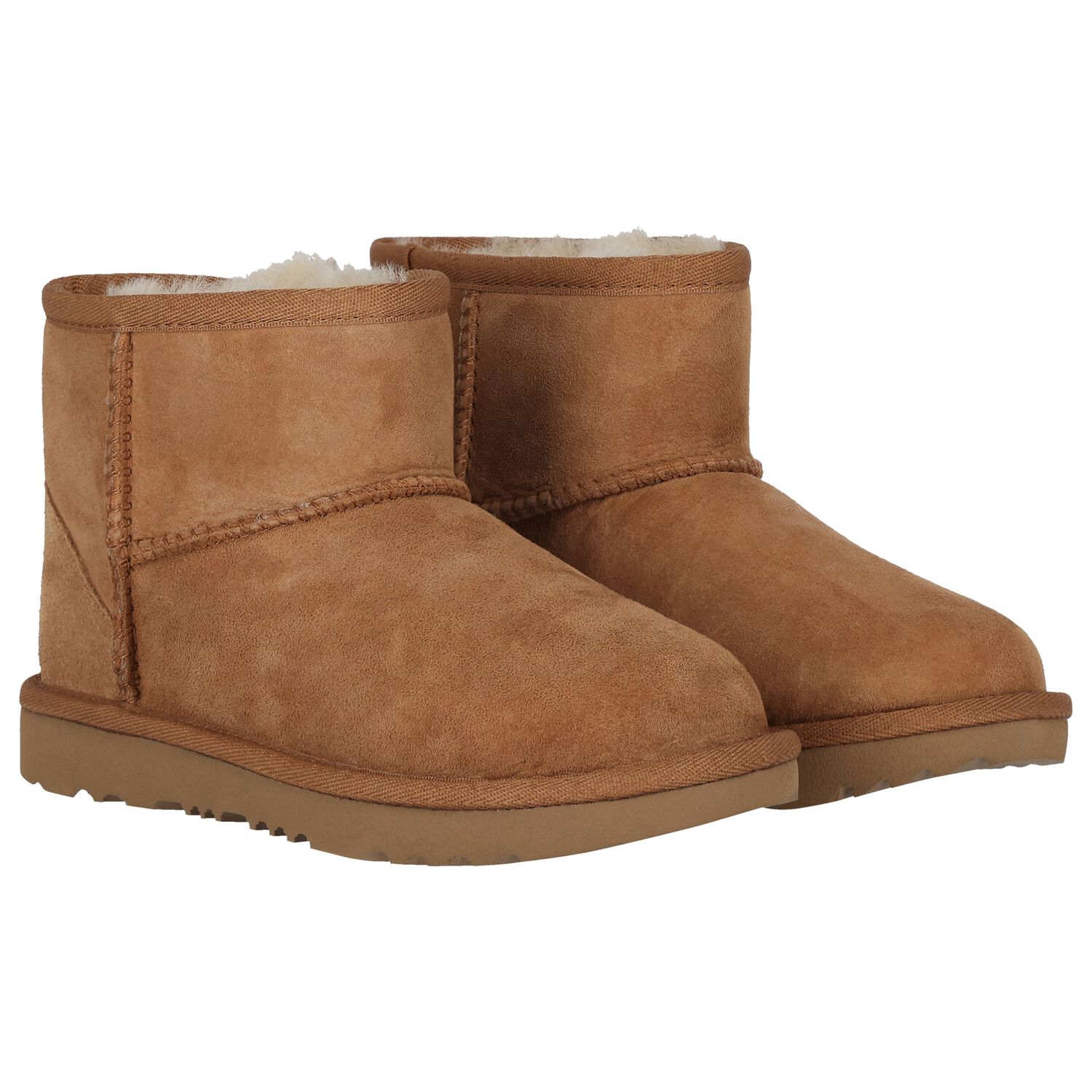 Chestnut Brown Classic Mini II Suede Boots, 2, hi-res