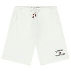 Boys White Logo Shorts, 2, hi-res