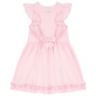 Girls Pink Ruffle Dress, 2, hi-res