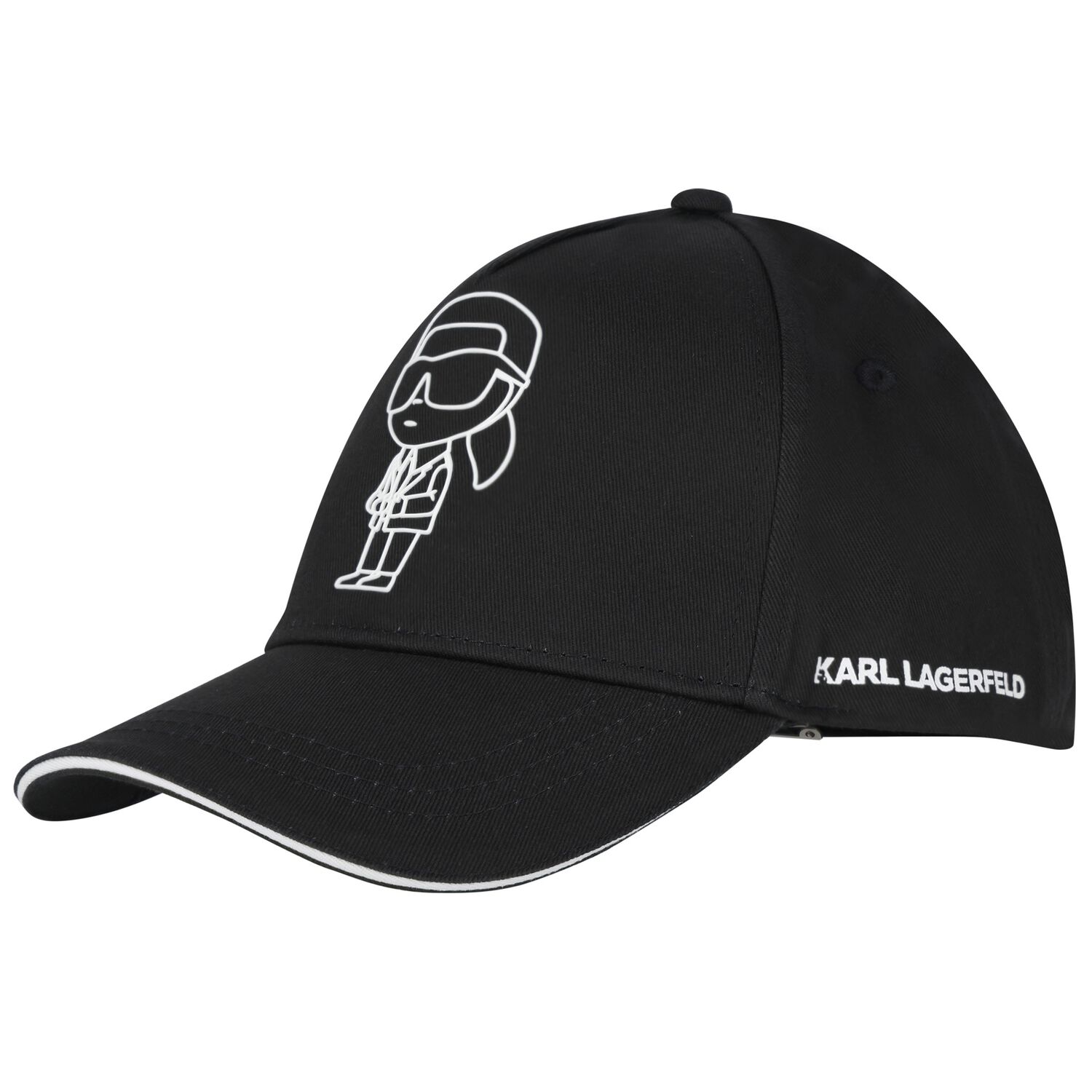 Black Logo Ikonik Karl Cap, 1, hi-res image number null