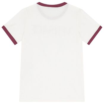 Ivory & Burgundy Logo T-Shirt