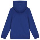 Boys Blue Logo Hooded Top, 3, hi-res
