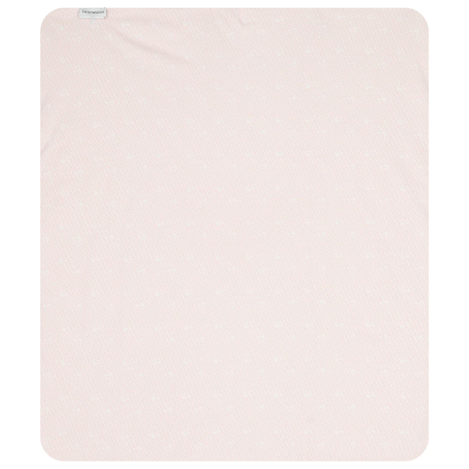 Baby Girls Ivory & Pink Logo Blanket, 5, hi-res