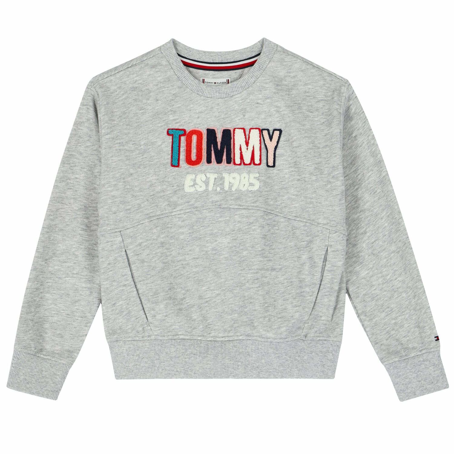 Girls Grey Logo Sweatshirt, 1, hi-res image number null