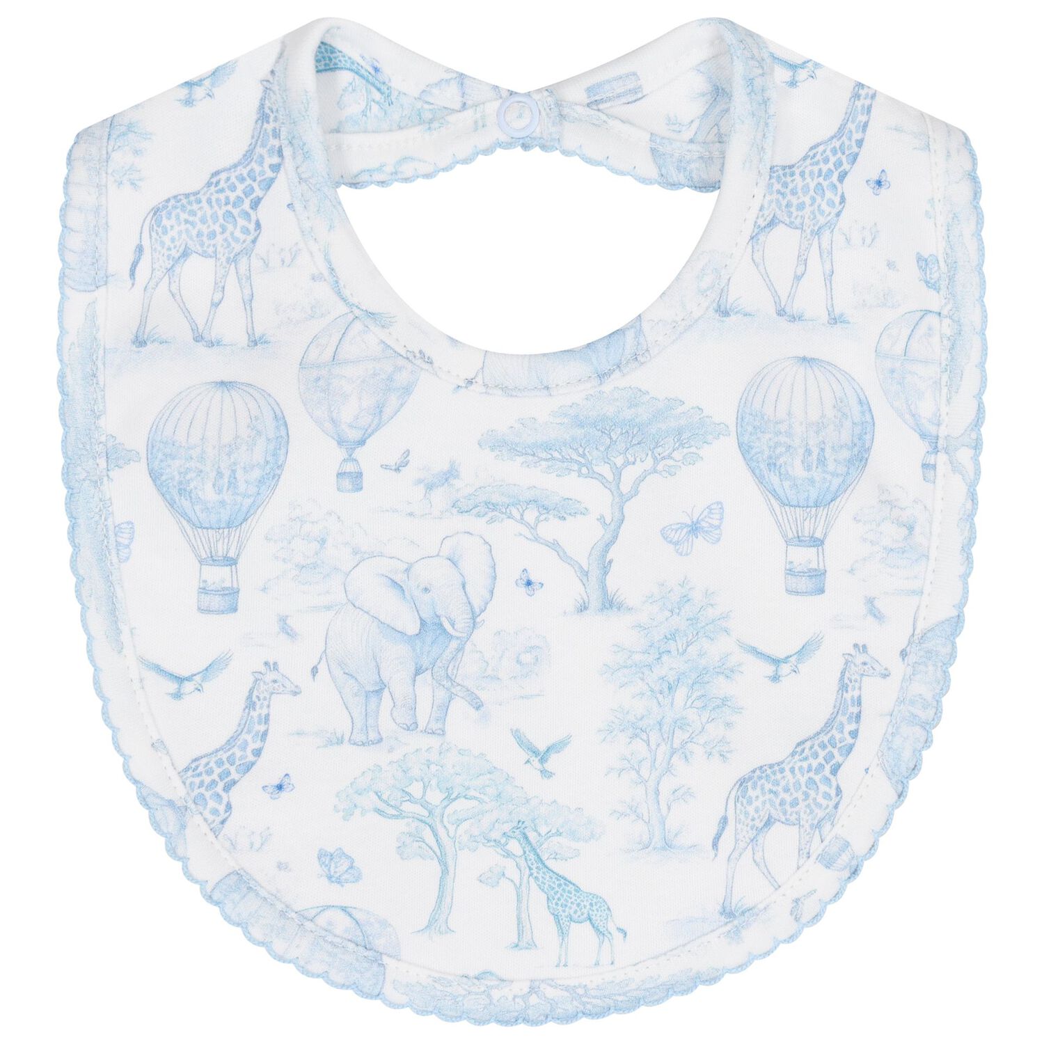 Baby Boys White & Blue Africa Babygrow Gift Set, 1, hi-res