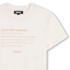 Mini Me Ivory Logo T-Shirt, 1, hi-res
