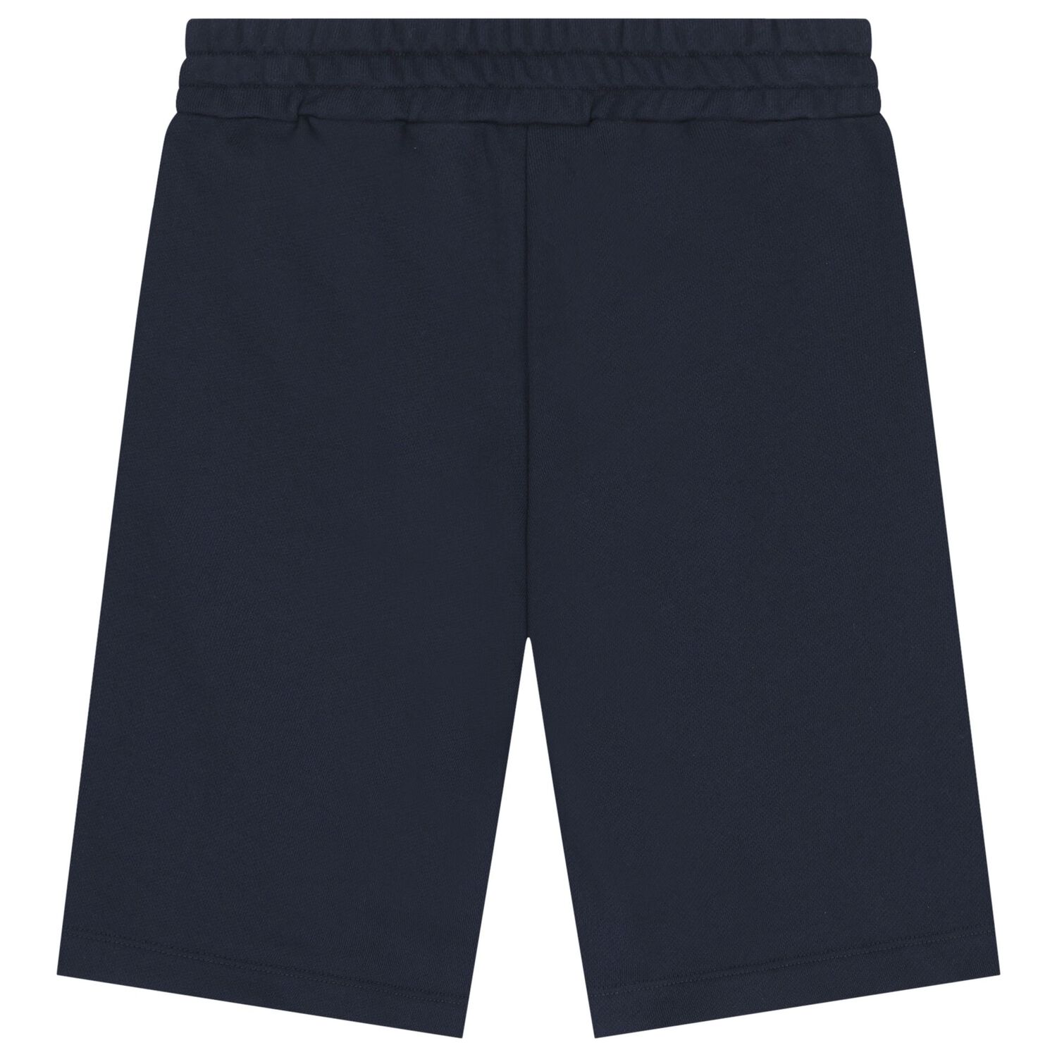 Boys Navy Blue Logo Shorts, 1, hi-res