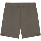 Beige Logo Shorts, 3, hi-res