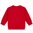 Younger Boys Red Bear Sweatshirt, 1, hi-res
