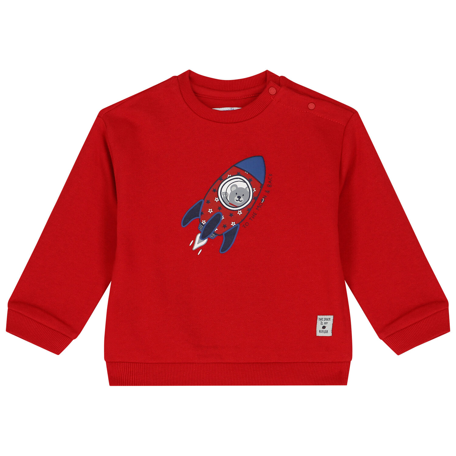 Younger Boys Red, Navy Blue & Grey 3 Piece Tracksuit, 1, hi-res