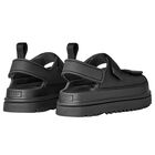 Black Chunky Logo Sandals , 1, hi-res