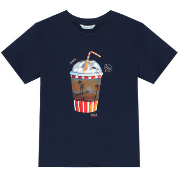 Boys Navy Cup T-Shirt