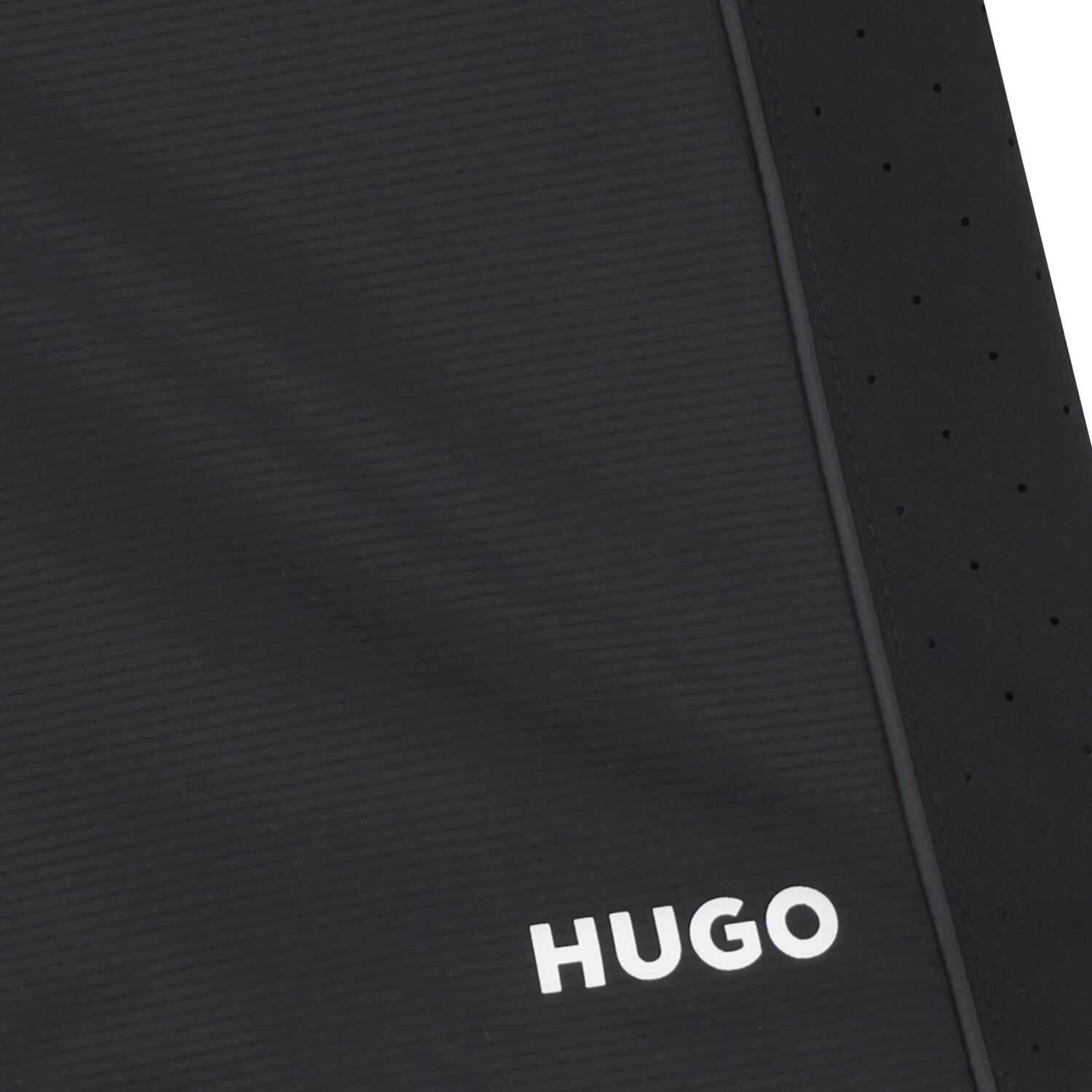 Boys Black Logo Shorts, 1, hi-res