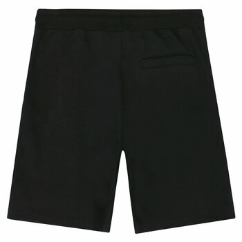 Boys Black Logo Short