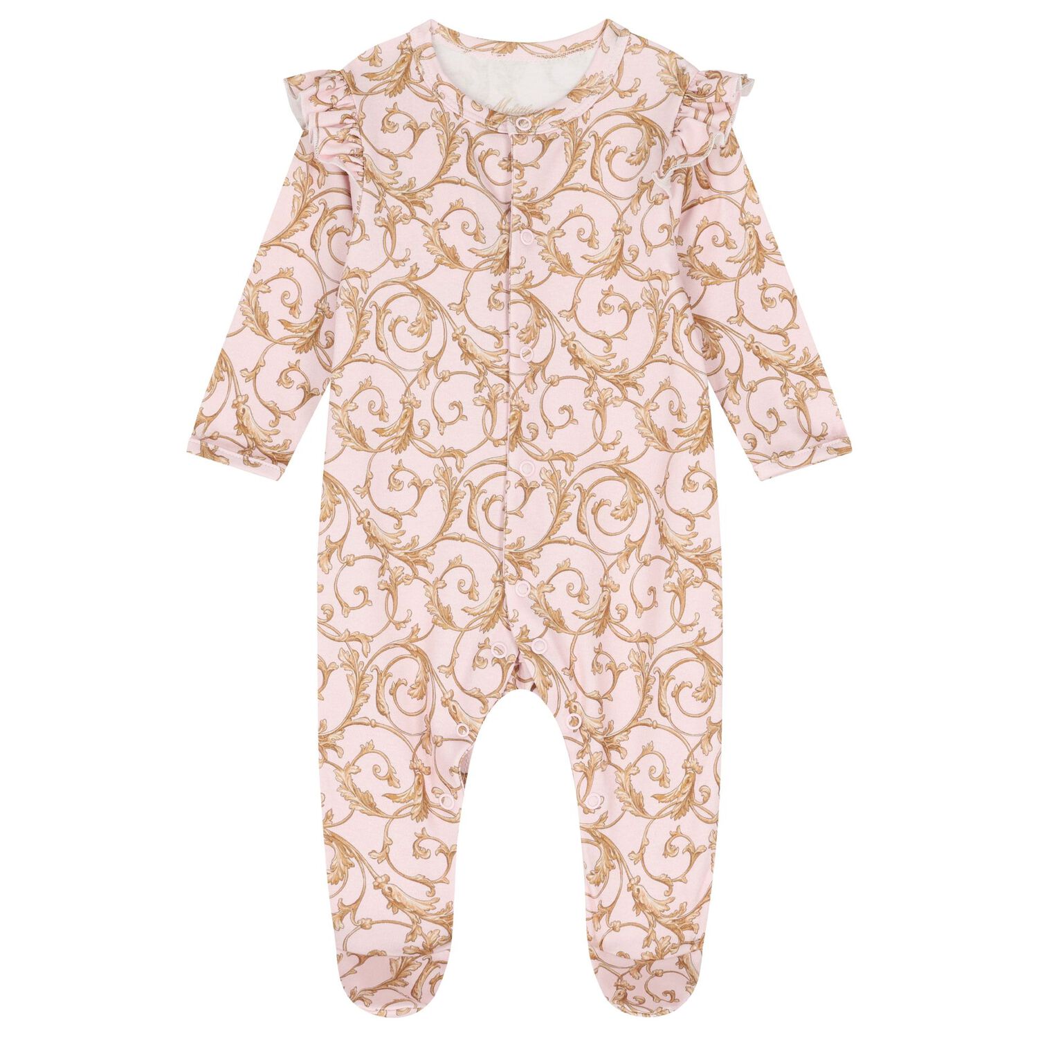 Baby Girls Pink & Gold Babygrow Gift Set, 1, hi-res