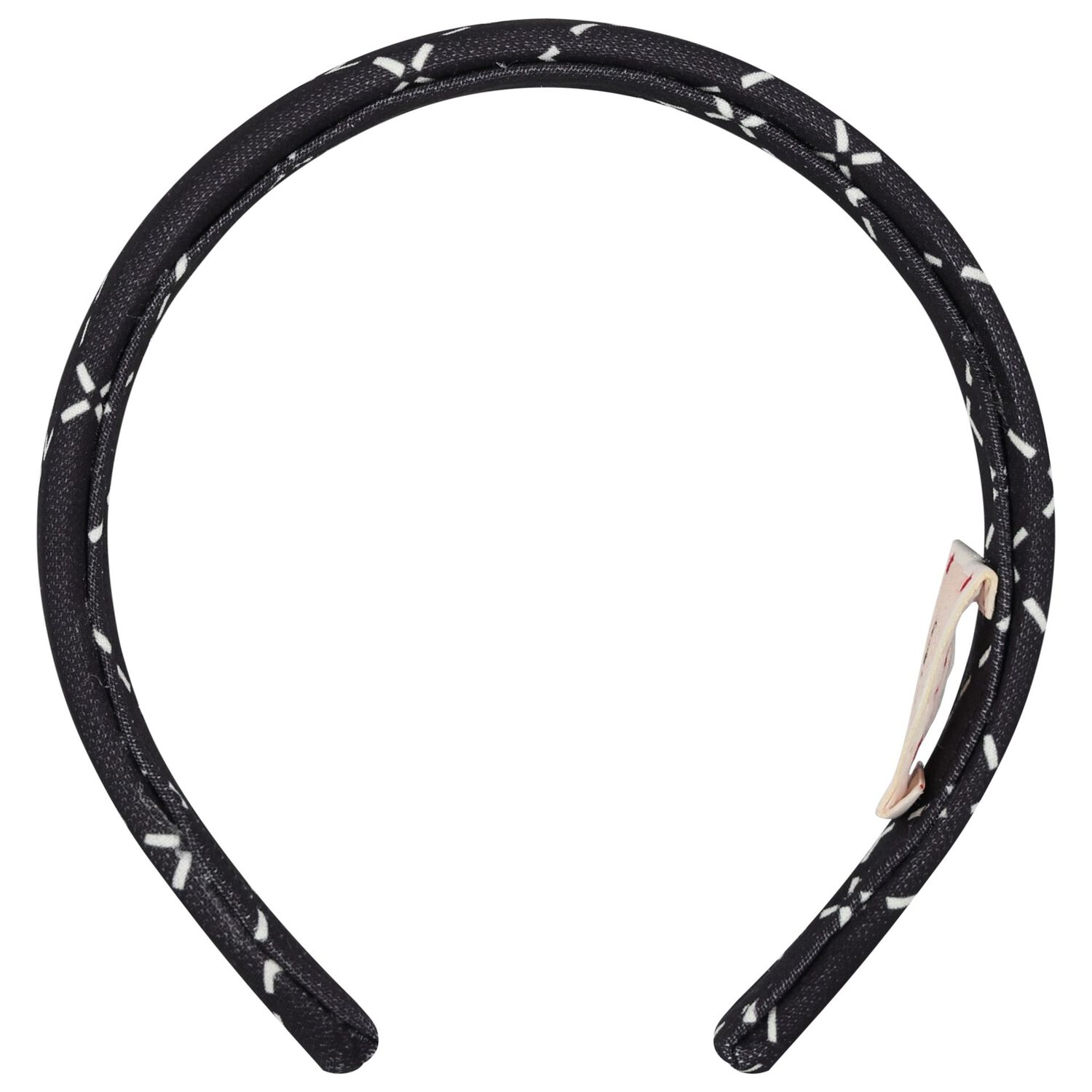 Girls Black Logo Headband, 3, hi-res