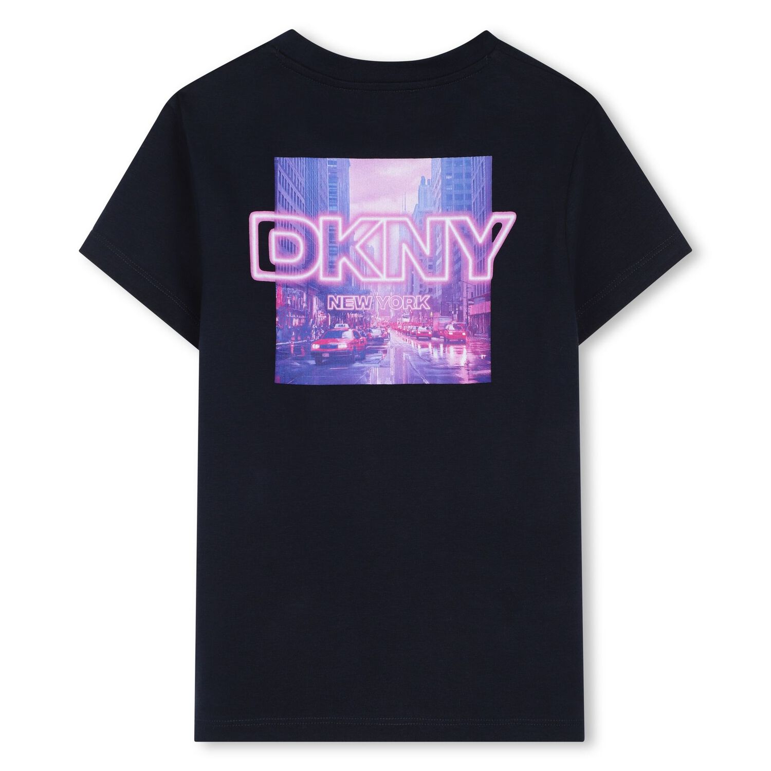 Girls Navy Blue Logo T-Shirt, 1, hi-res