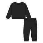 Younger Boys Black Jordan Logo Tracksuit, 1, hi-res