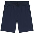 Boys Navy Blue Shorts, 4, hi-res