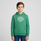 Boys Green Jersey Varsity Logo Hoodie, 1, hi-res