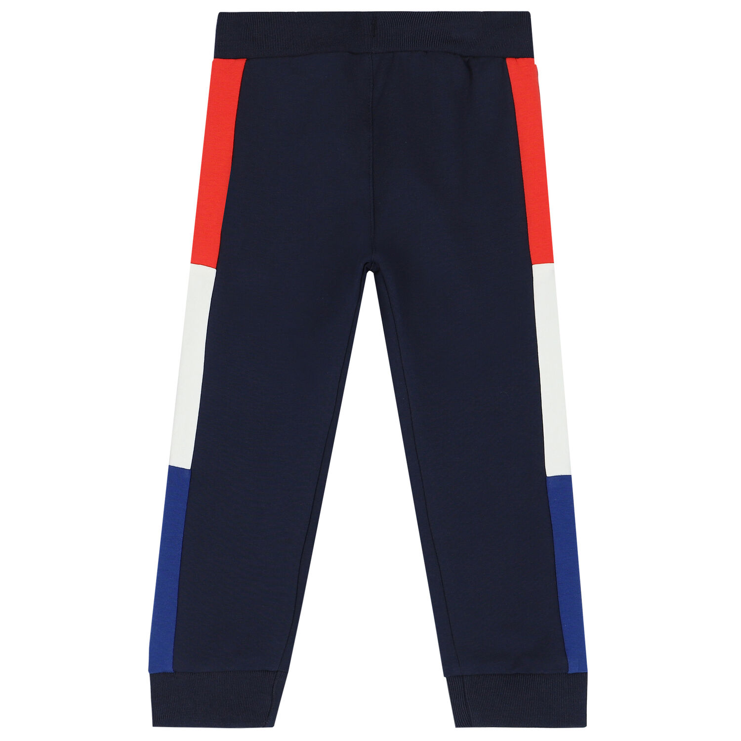 Younger Boys Navy Logo Joggers, 1, hi-res