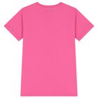 Girls Pink Logo Dress , 1, hi-res