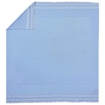Baby Boys Blue Knit Blanket