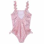 Girls Pink Mermaid Swimsuit, 1, hi-res