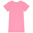 Girls Pink Logo T-Shirt Dress, 2, hi-res