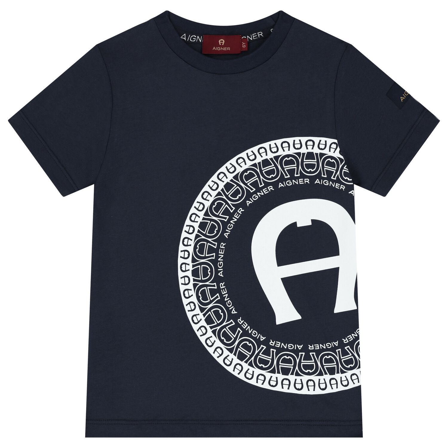 Boys Navy Blue Logo T-Shirt, 3, hi-res image number null