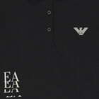 Boys Black Logo Polo Shirt, 1, hi-res