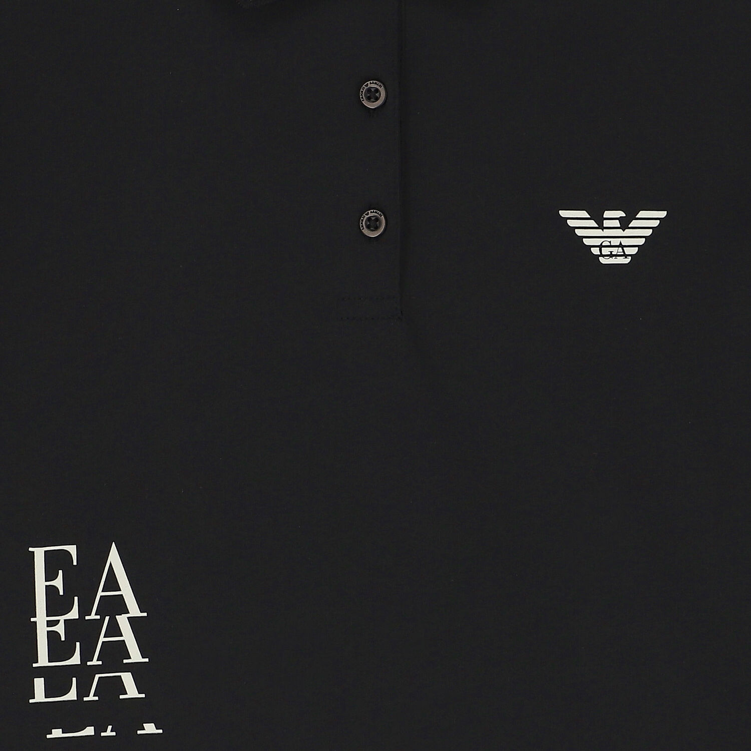 Boys Black Logo Polo Shirt, 1, hi-res