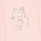 Younger Girls Pink Choupette Logo Dress, 1, hi-res