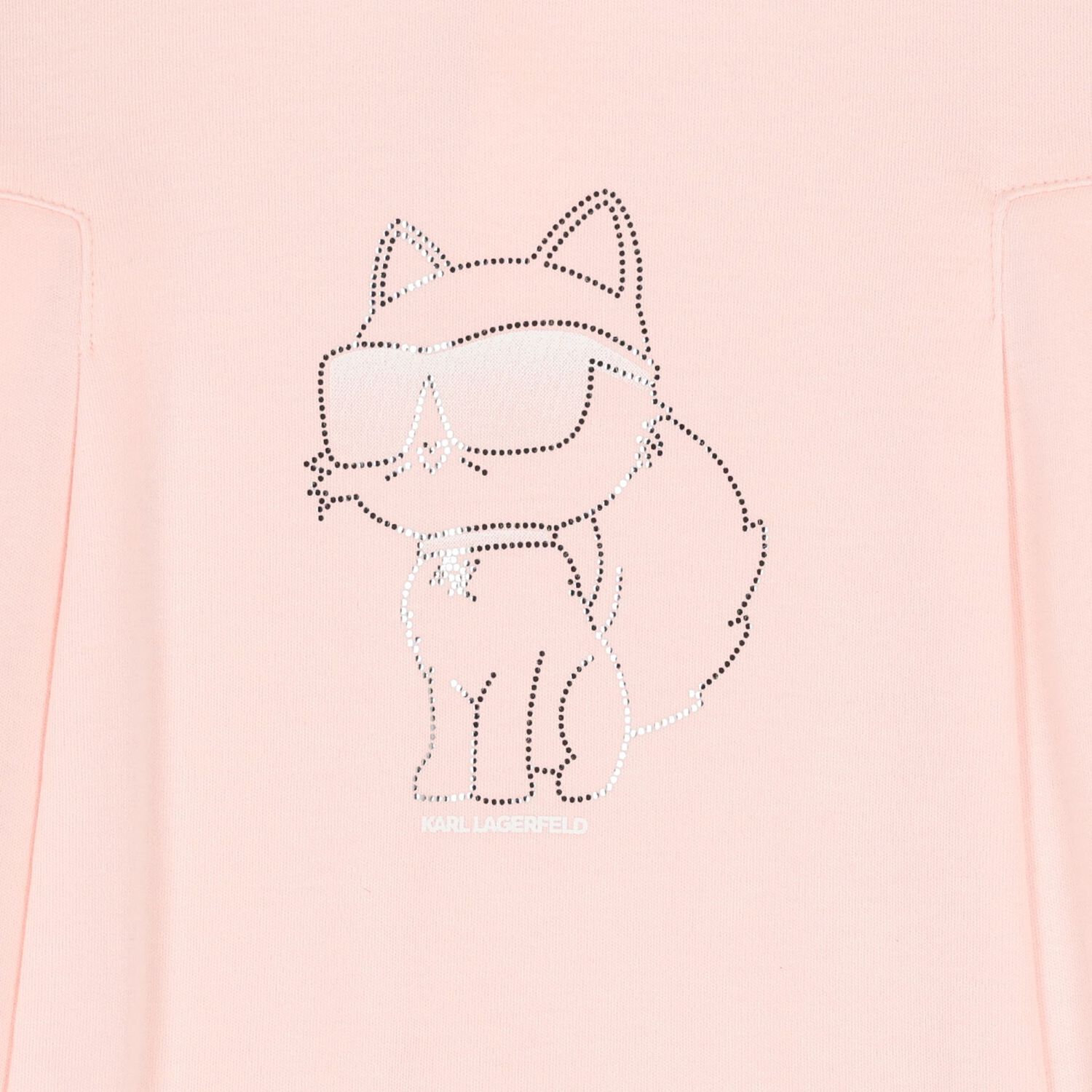 Younger Girls Pink Choupette Logo Dress, 1, hi-res