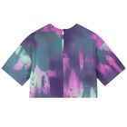 Girls Purple & Blue Logo T-Shirt, 1, hi-res