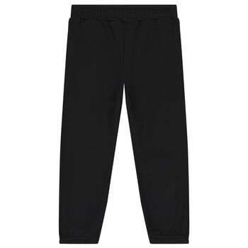 Boys Black Logo Joggers