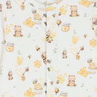 White & Yellow Honey Babygrow Set, 1, hi-res
