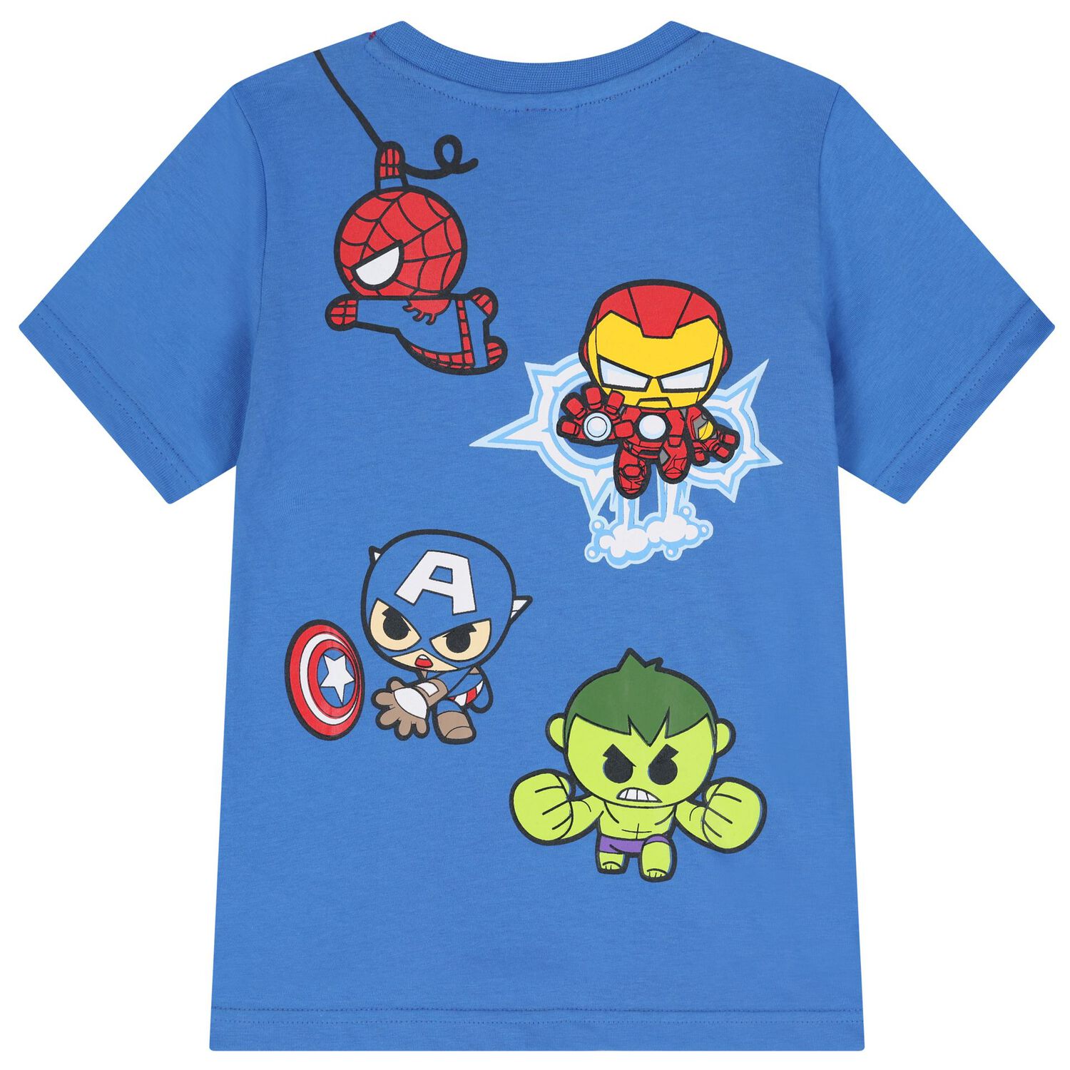 Boys Blue Marvel T-Shirt, 1, hi-res