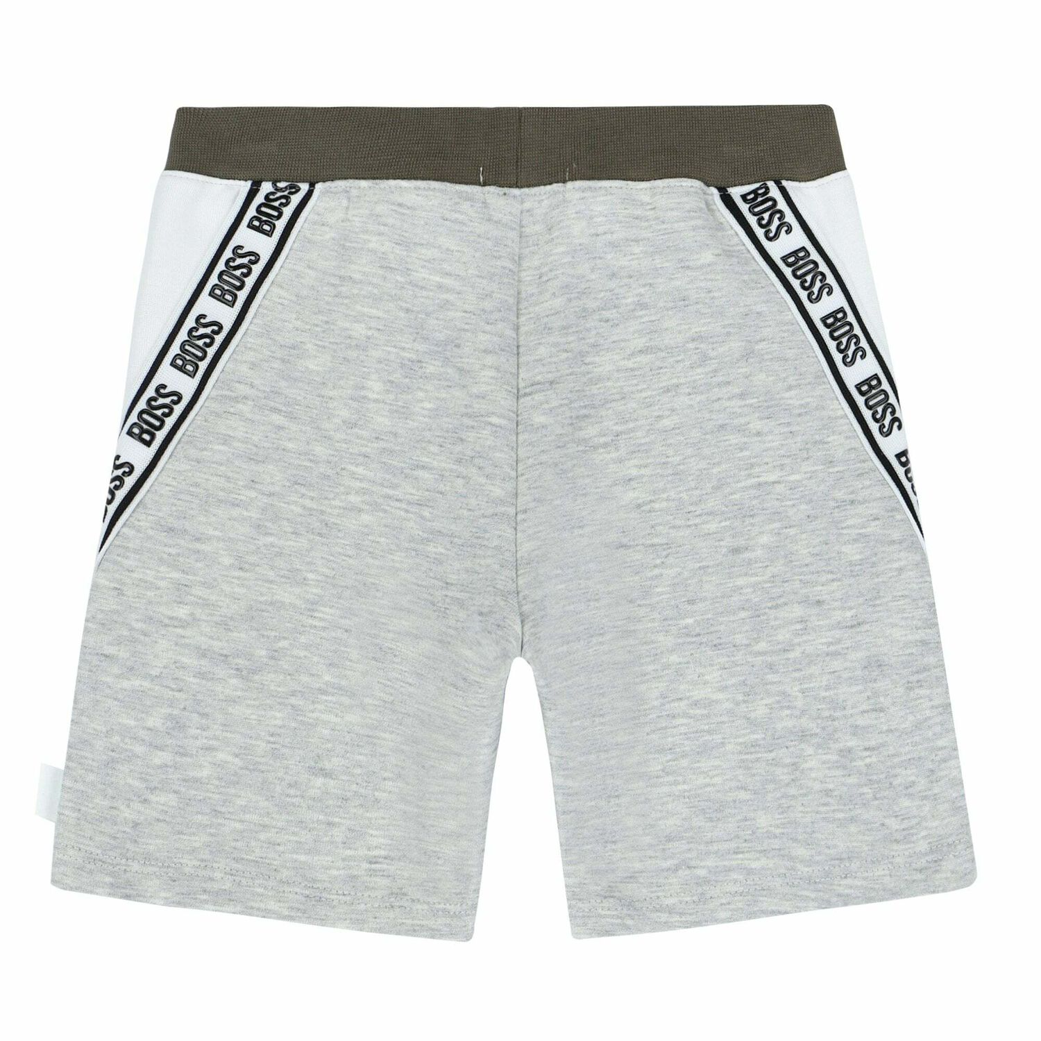 Younger Boys Grey Logo Shorts, 1, hi-res image number null